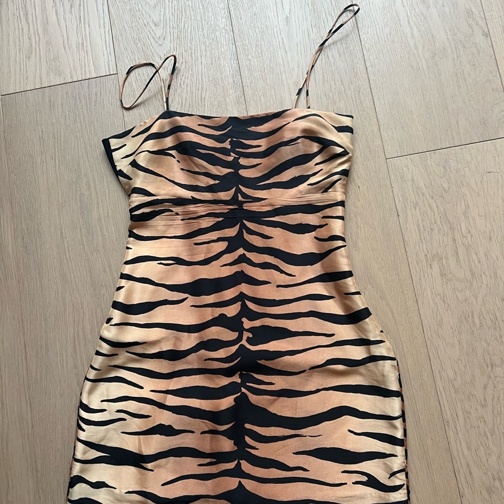 Realisation Par Tiger Print Dress